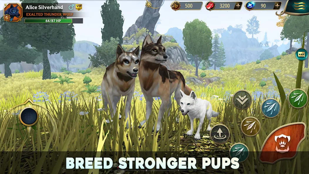 Скачать взлом Wolf Tales - Wild Animal Sim на Андроид — Много денег и кристаллов — скриншот 1 Скачать взлом Wolf Tales - Wild Animal Sim на Андроид — Много денег и кристаллов — скриншот 1