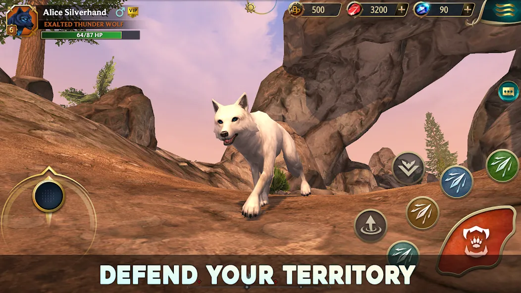Скачать взлом Wolf Tales - Wild Animal Sim на Андроид — Много денег и кристаллов — скриншот 5