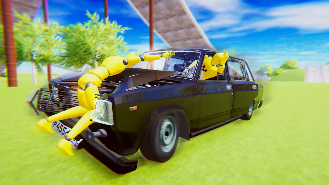 VAZ Crash Test Simulator 2 MOD APK — Много денег — скриншот 4