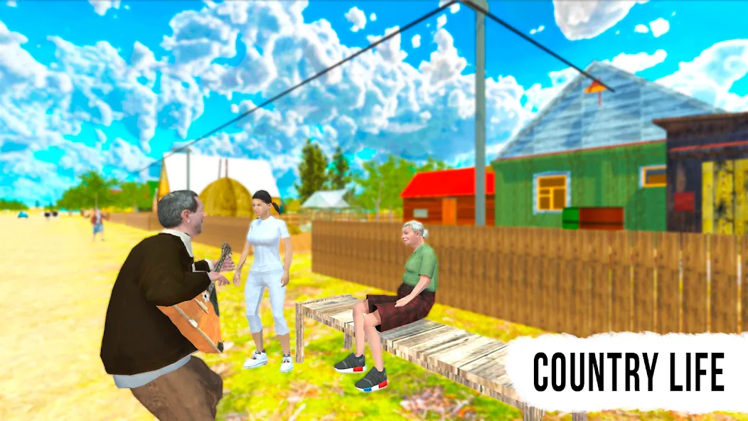 Скачать Russian Village: Online & LADA (Мод: Много денег и бесконечный бензин) на Андроид — скриншот 3