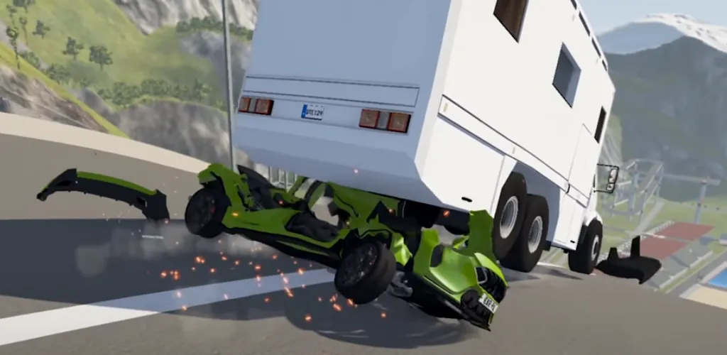 Realistic Car Crash Simulator — Все машины открыты и без рекламы — скриншот 3