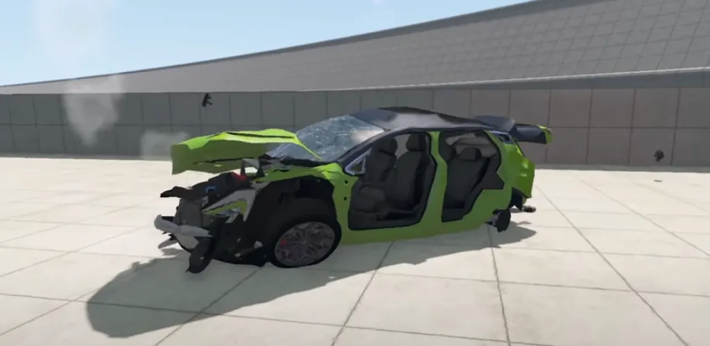 Realistic Car Crash Simulator — Все машины открыты и без рекламы — скриншот 4
