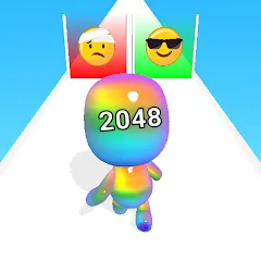 Man Runner 2048: Run and Merge — Много денег