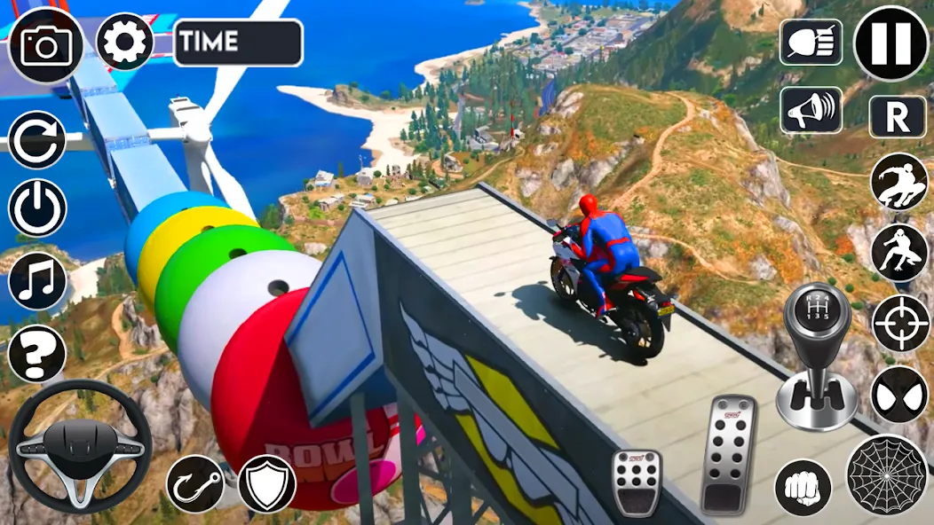 Superhero Tricky Bike Stunt MOD APK — Много денег и все мотоциклы — скриншот 3 Superhero Tricky Bike Stunt MOD APK — Много денег и все мотоциклы — скриншот 3