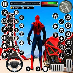 Superhero Tricky Bike Stunt MOD APK — Много денег и все мотоциклы