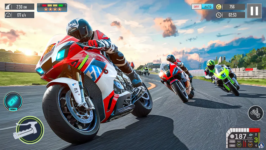 Скачать Moto Racing 3d Motorcycle Game на Андроид — Много денег — скриншот 3