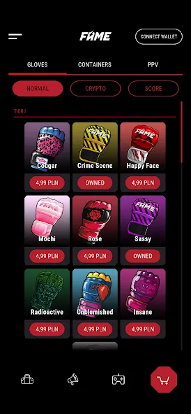 FAME MMA APP MOD APK — Много денег — скриншот 5