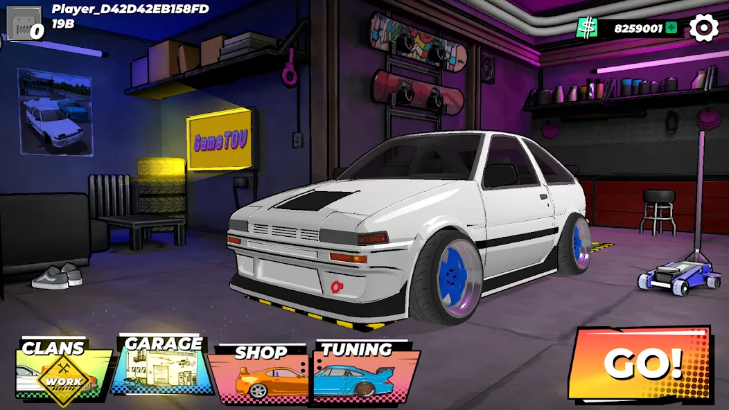 Drift King: Online — Взломанная версия (Много денег) — скриншот 2