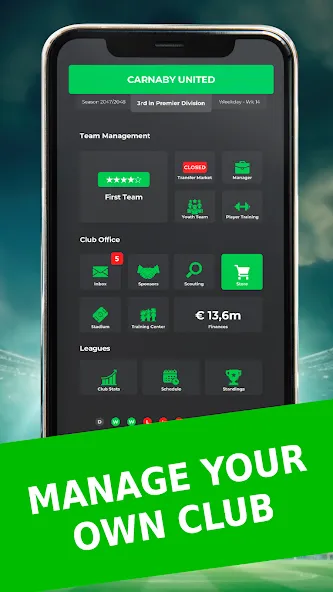 Скачать Club Boss - Soccer Game MOD APK — Много денег — скриншот 4