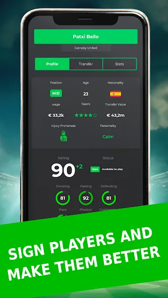 Скачать Club Boss - Soccer Game MOD APK — Много денег — скриншот 5