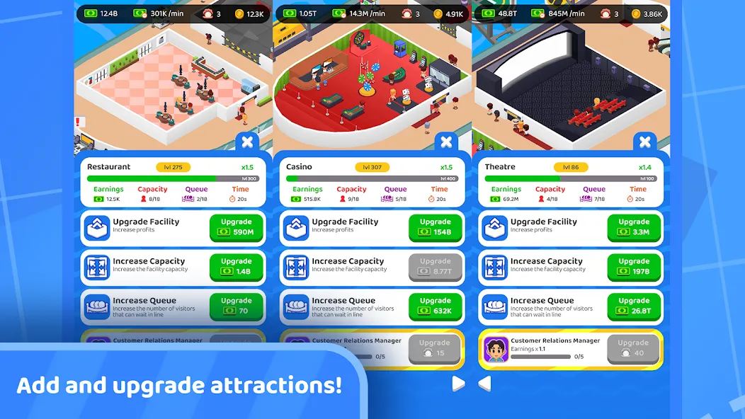 Idle Cruise Ship Simulator Mod APK Много денег — Скачать на Андроид — скриншот 2