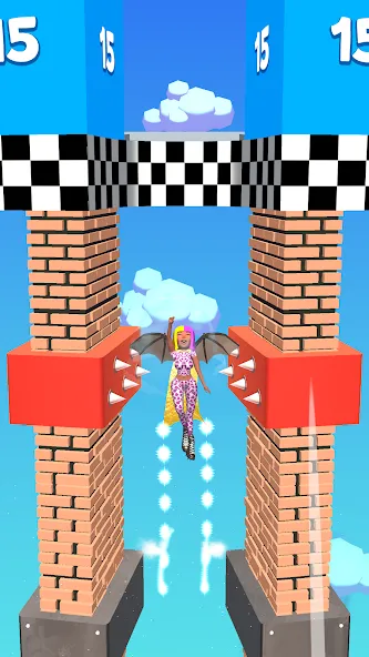 Stretch Legs: Jump King — Взломанная версия (Много денег и бесконечная энергия) — скриншот 5