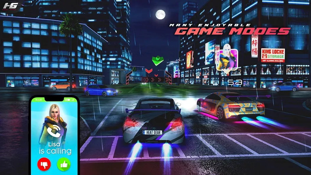 Взлом Heat Gear - Race & Drift World — Много денег — скриншот 2
