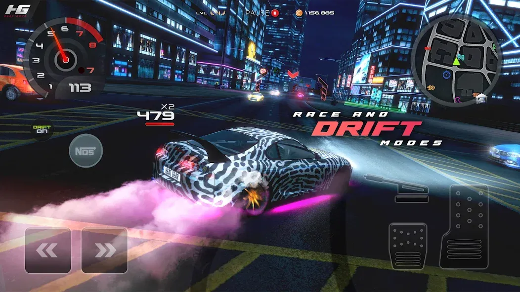 Взлом Heat Gear - Race & Drift World — Много денег — скриншот 3
