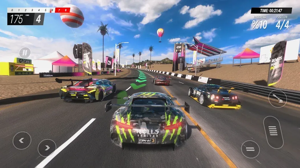 Rally Horizon — Мод: Много денег — скриншот 1