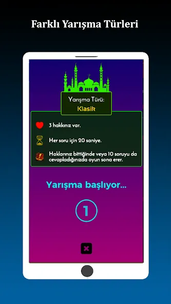 Скачать İslami Bilgi Yarışması на телефон — Без рекламы — скриншот 4 Скачать İslami Bilgi Yarışması на телефон — Без рекламы — скриншот 4