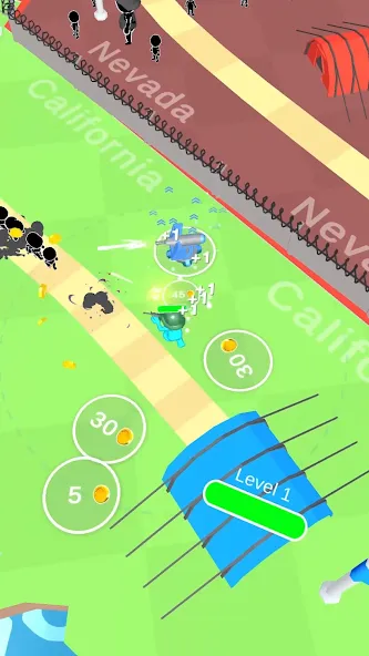 Fight For America: Country War MOD APK на Android — Много денег — скриншот 2