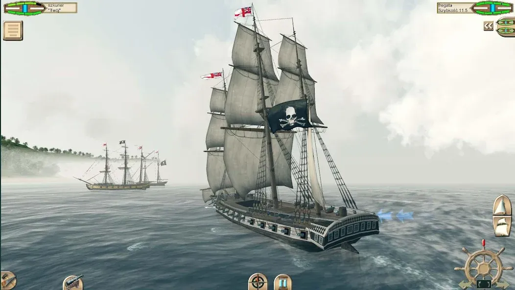 The Pirate: Caribbean Hunt — Взлом на много денег и бесконечные паруса — скриншот 1