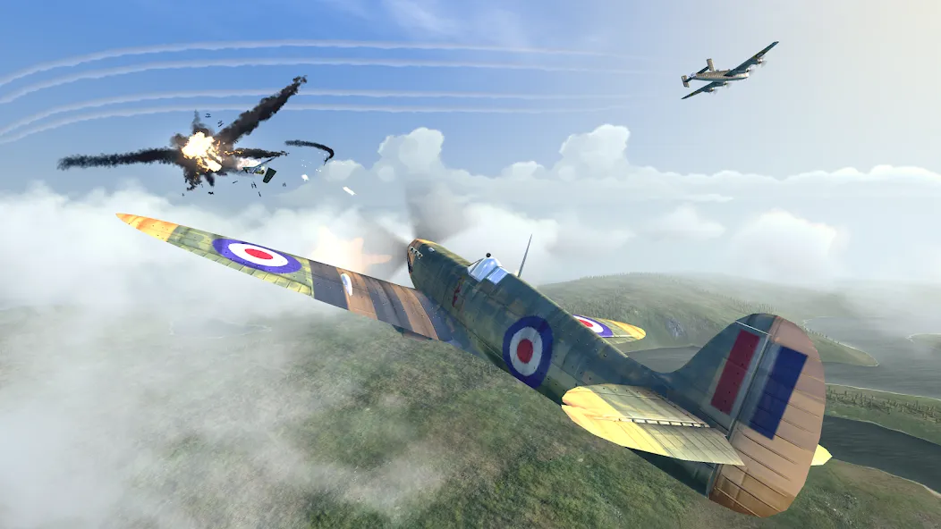 Warplanes: WW2 Dogfight — Мод: Много денег — скриншот 1 Warplanes: WW2 Dogfight — Мод: Много денег — скриншот 1