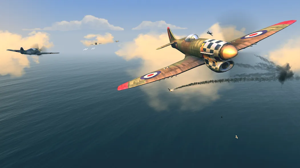 Warplanes: WW2 Dogfight — Мод: Много денег — скриншот 4 Warplanes: WW2 Dogfight — Мод: Много денег — скриншот 4