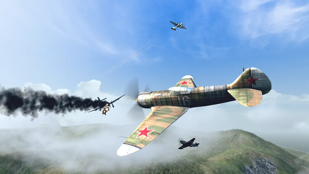 Warplanes: WW2 Dogfight — Мод: Много денег — скриншот 5