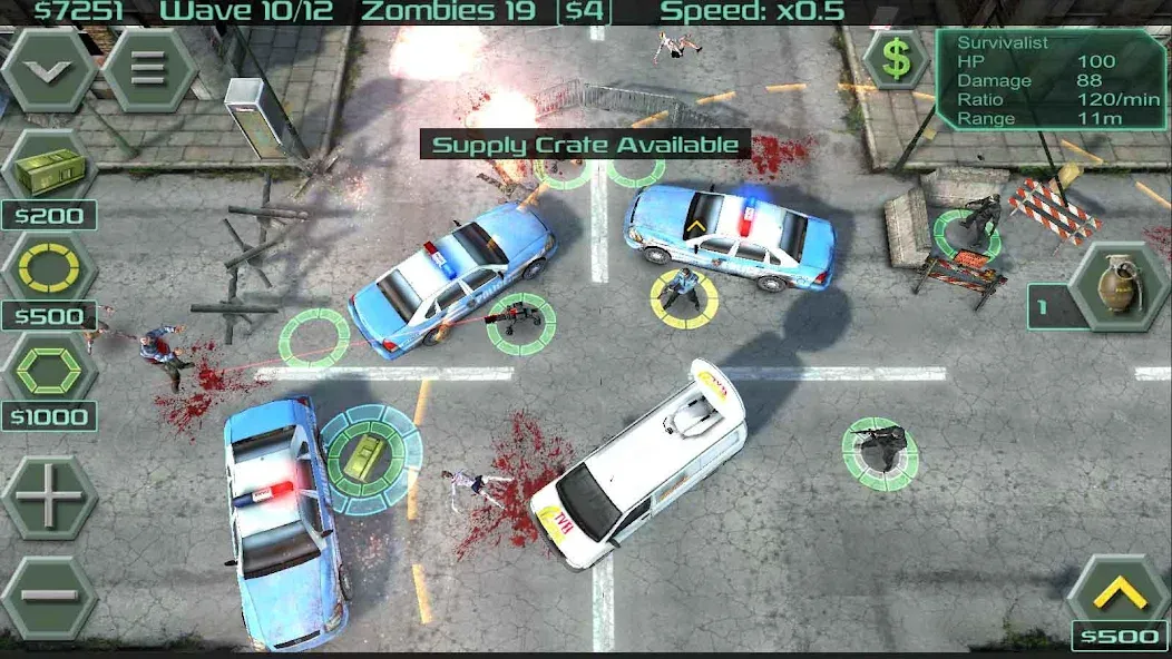 Zombie Defense — Мод: Много денег — скриншот 3