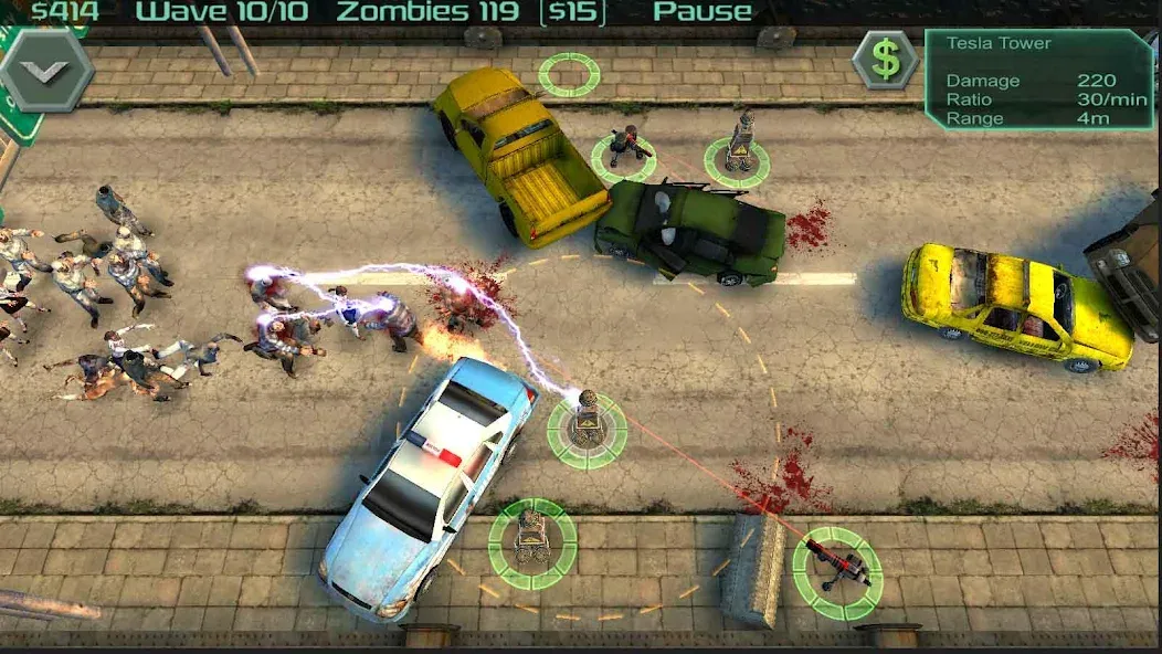 Zombie Defense — Мод: Много денег — скриншот 4