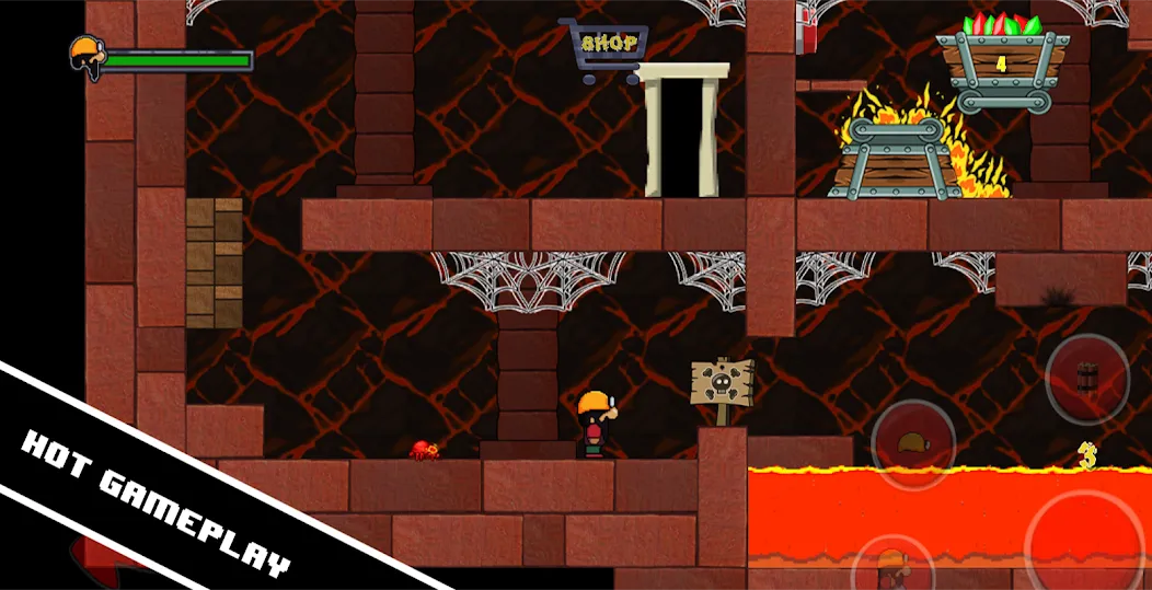 Скачать взлом Dan the Dungeon Digger на Андроид — Много денег — скриншот 3