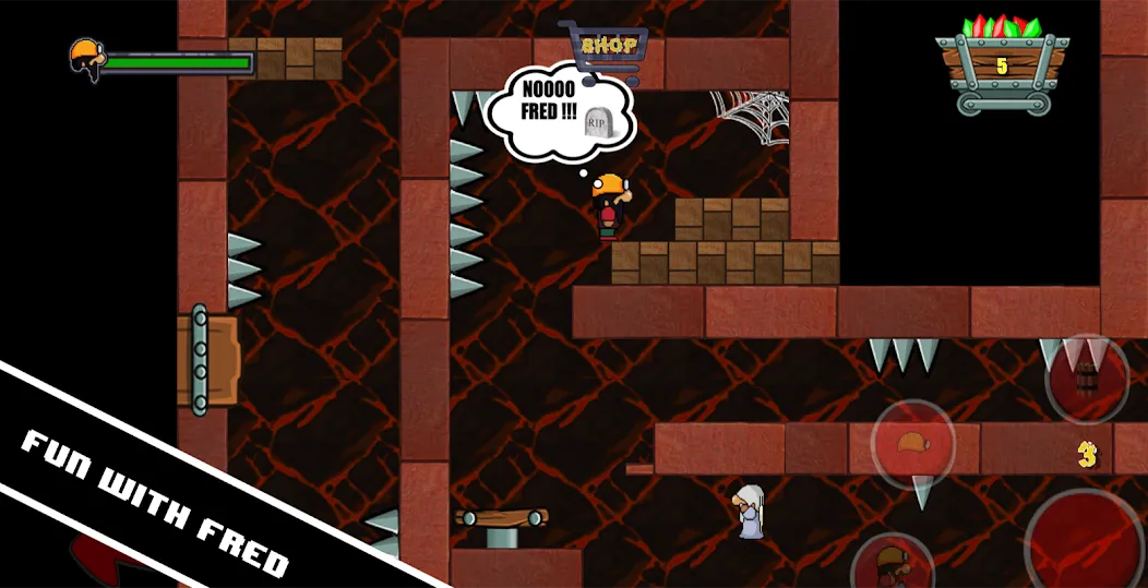 Скачать взлом Dan the Dungeon Digger на Андроид — Много денег — скриншот 4