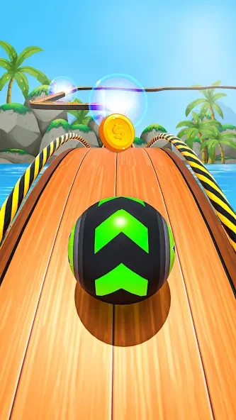 Скачать Rolling Ball Game Hop Ball Run (Мод: Много денег) на Андроид — скриншот 1