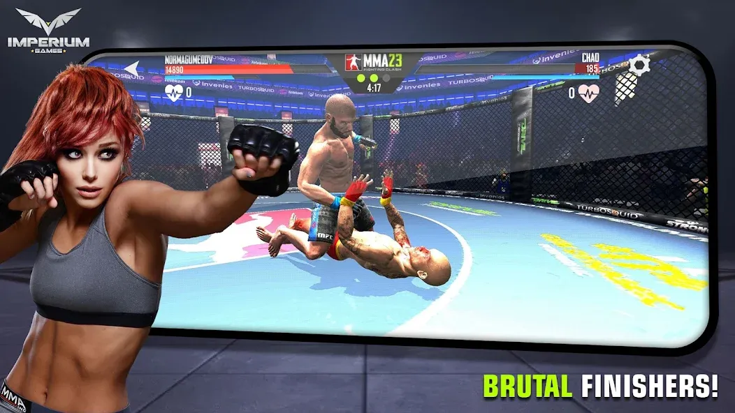 Скачать взломанную MMA - Fighting Clash 23 — Много денег — скриншот 2
