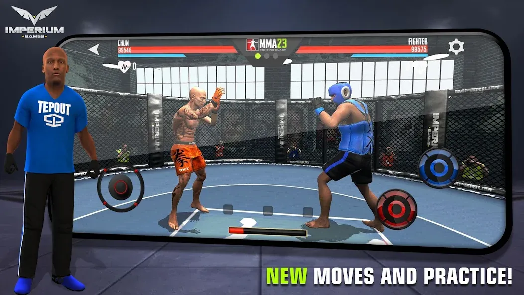 Скачать взломанную MMA - Fighting Clash 23 — Много денег — скриншот 3