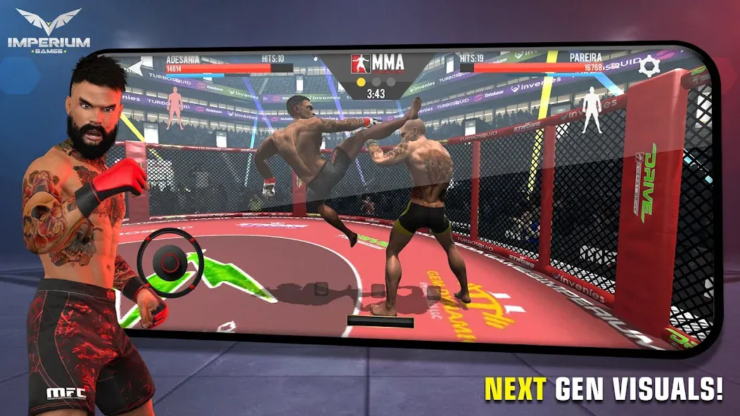 Взлом MMA Fighting Clash — Много денег — скриншот 1