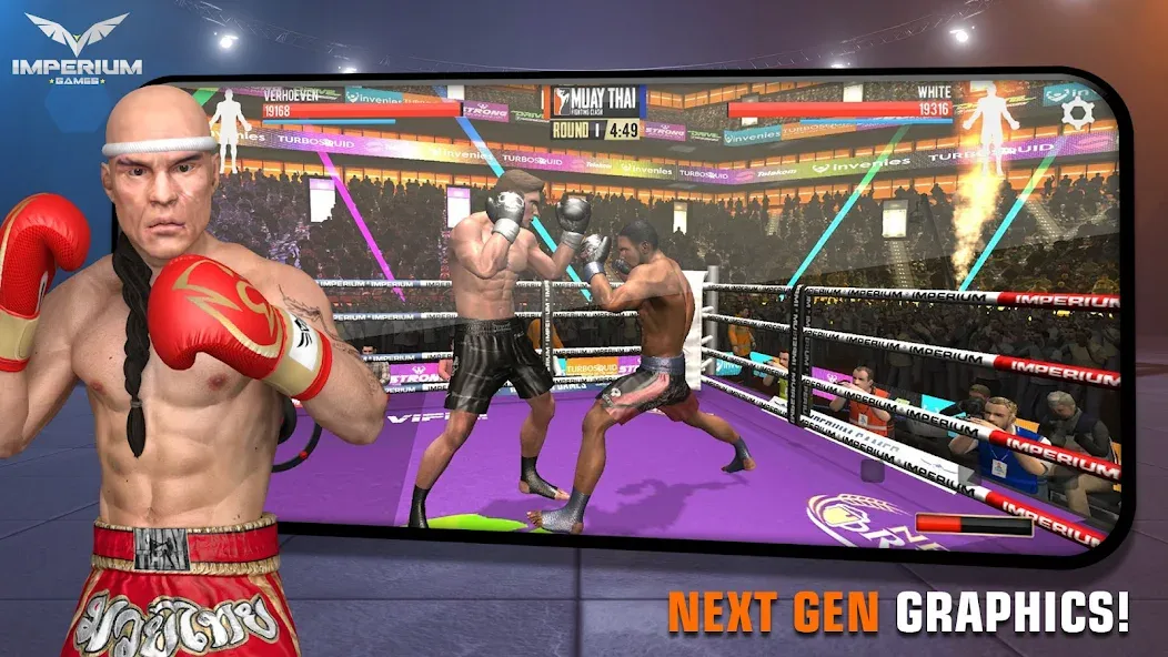 Muay Thai 2 - Fighting Clash на Андроид — Много денег — скриншот 1