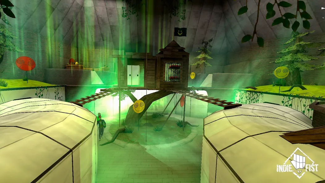 Smiling-X 2 : Horror Adventure MOD APK на Android — Много патронов и бессмертие — скриншот 2