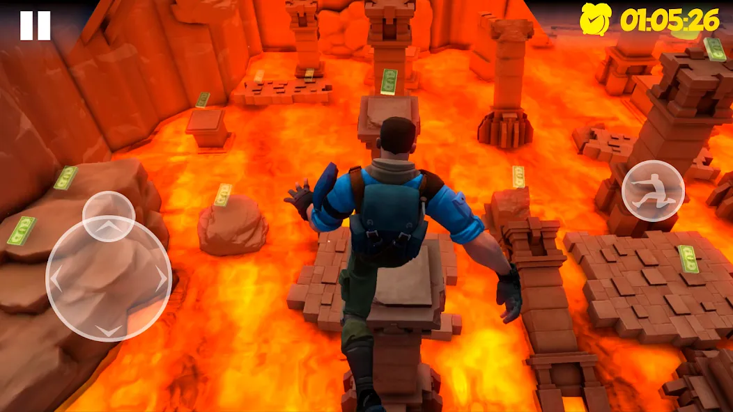 Взломанная Hot Lava Floor: Urban Escape на Андроид — Все открыто — скриншот 3