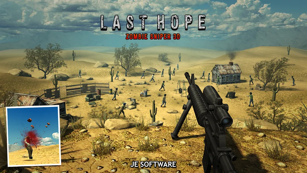 Last Hope - Zombie Sniper 3D на Андроид — Много денег и бесконечные патроны — скриншот 3