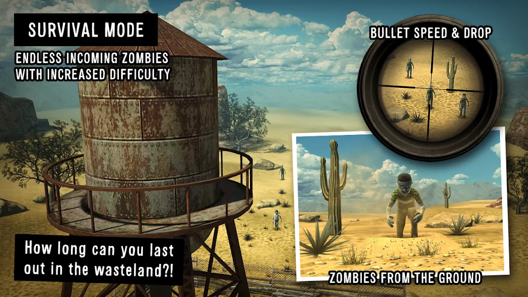 Last Hope - Zombie Sniper 3D на Андроид — Много денег и бесконечные патроны — скриншот 5