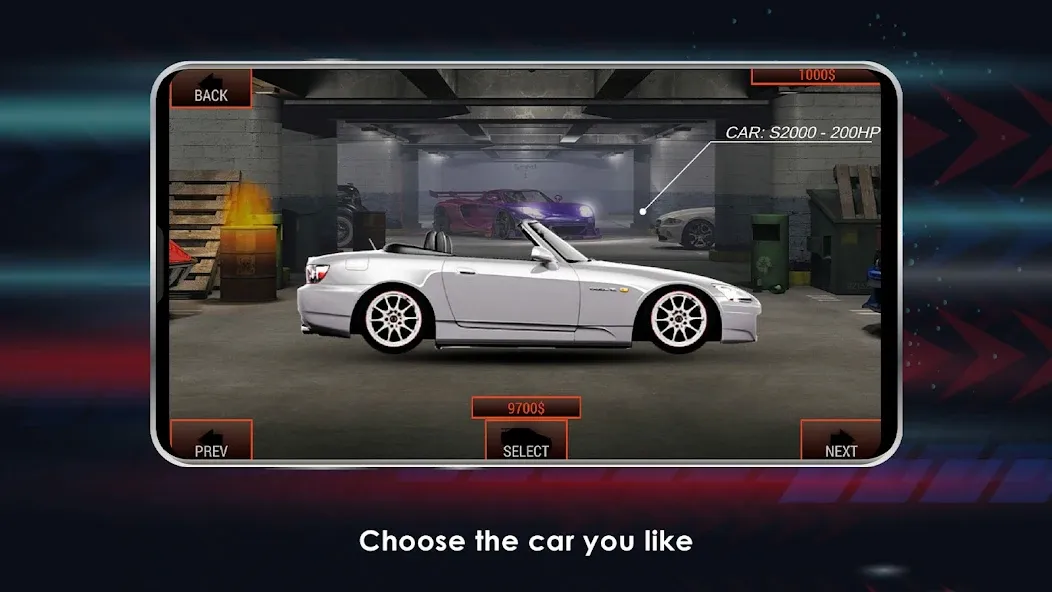 Japan Drag Racing — Мод: Много денег — скриншот 1