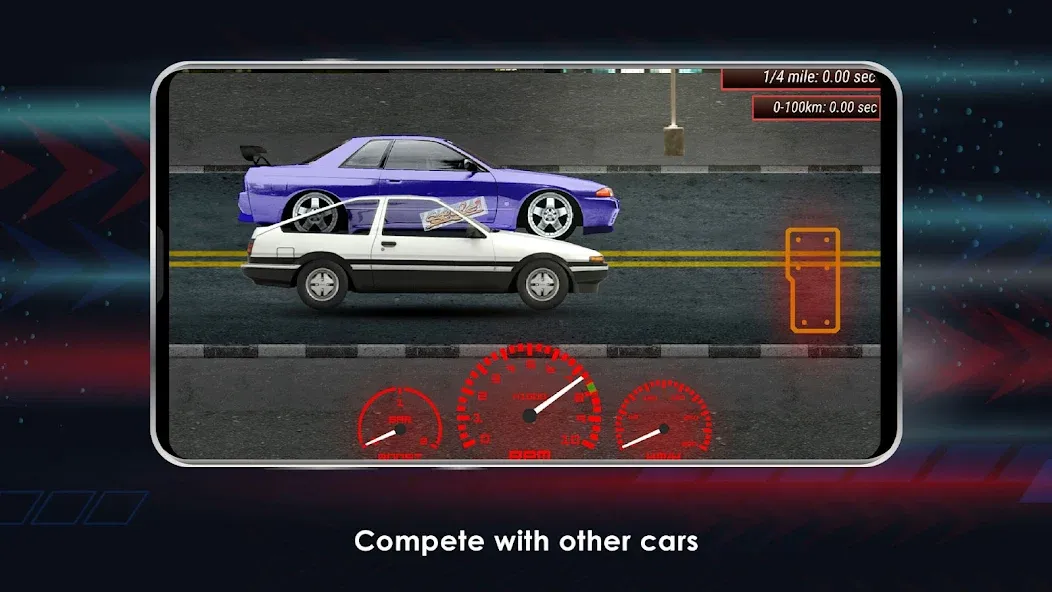 Japan Drag Racing — Мод: Много денег — скриншот 3