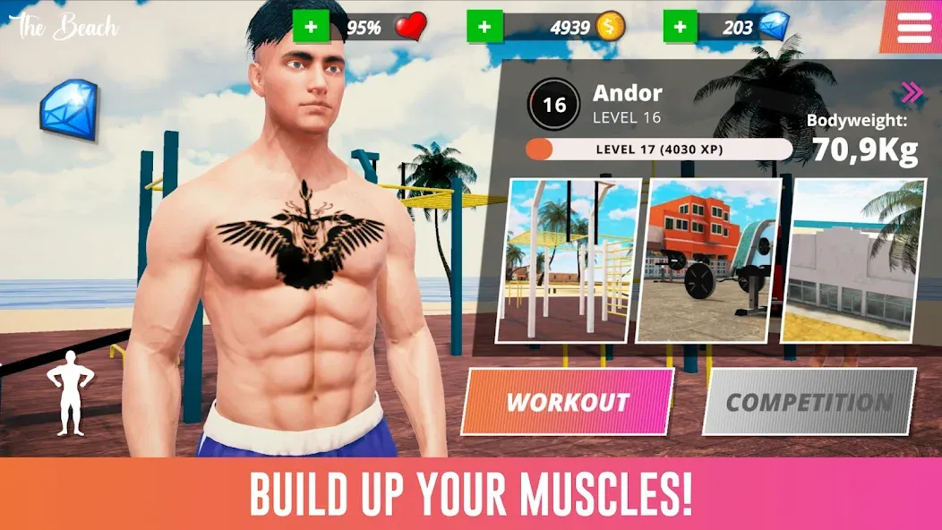 Iron Muscle IV - GYM simulator (Мод Много денег) — скриншот 4