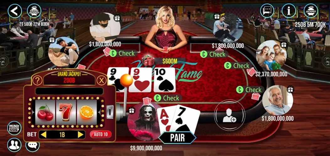 POKER FAME на Андроид — Мод Много денег — скриншот 3 POKER FAME на Андроид — Мод Много денег — скриншот 3