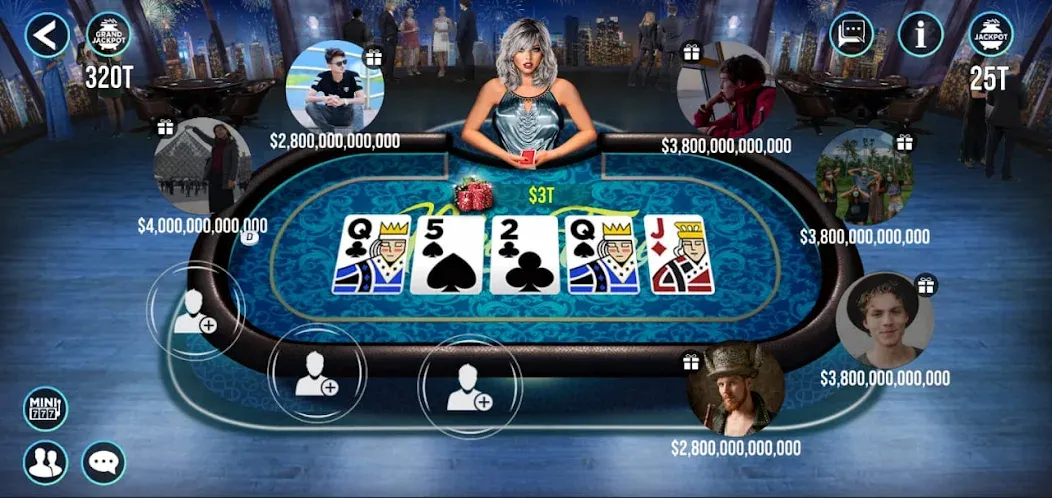 POKER FAME на Андроид — Мод Много денег — скриншот 4 POKER FAME на Андроид — Мод Много денег — скриншот 4