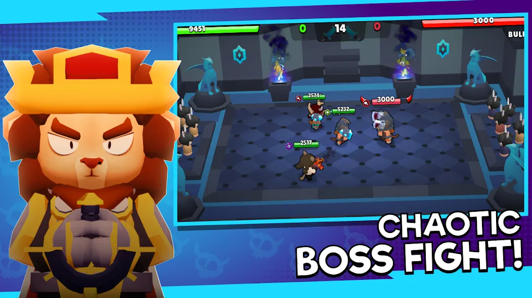 Hybrid Clash: Mini Auto PVP — Много денег и бессмертие — скриншот 5