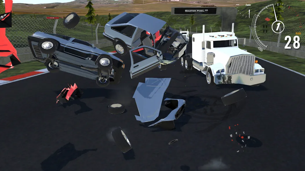 Взломанная Destructive Car Race Generator на Андроид — Много денег — скриншот 2