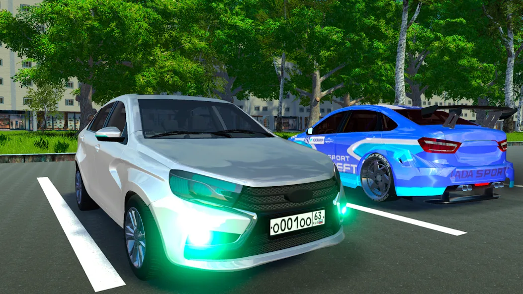 Скачать Lada - Russian Car Driving с модом — Много денег и все машины открыты — скриншот 1
