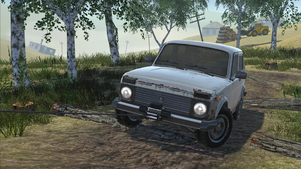 Скачать Offroad 4x4 Russian: Uaz Niva — Последняя версия (Много денег и бесконечный бензин) — скриншот 1