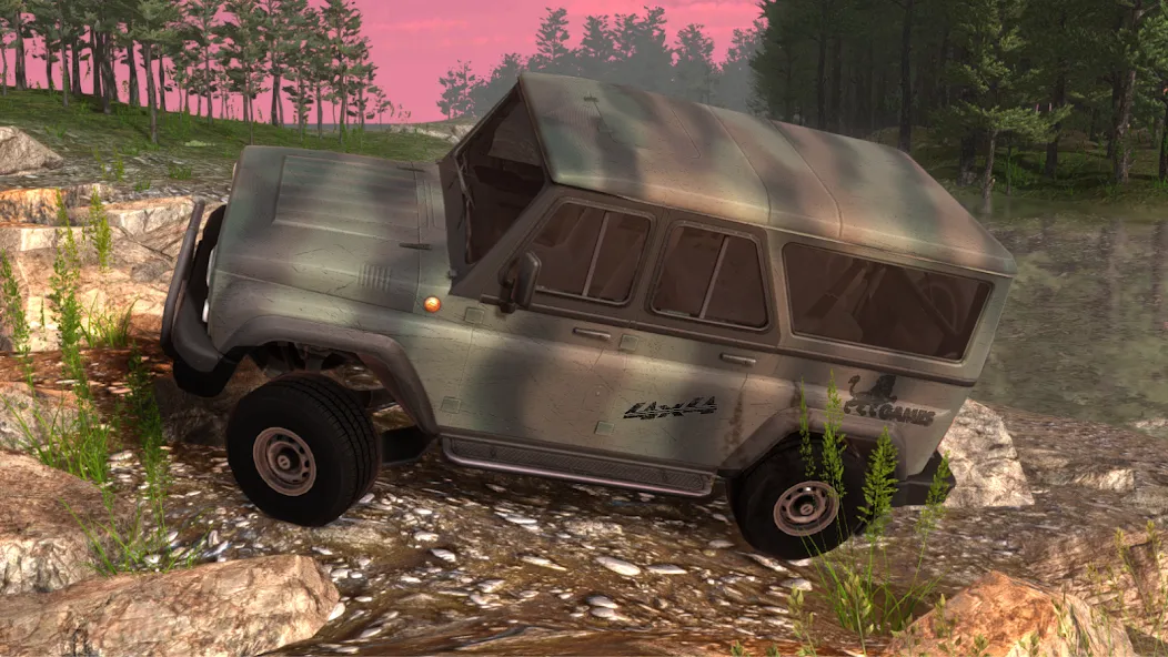 Скачать Offroad 4x4 Russian: Uaz Niva — Последняя версия (Много денег и бесконечный бензин) — скриншот 2