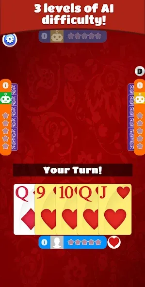 Euchre MOD — Все карты открыты на Андроид — скриншот 2