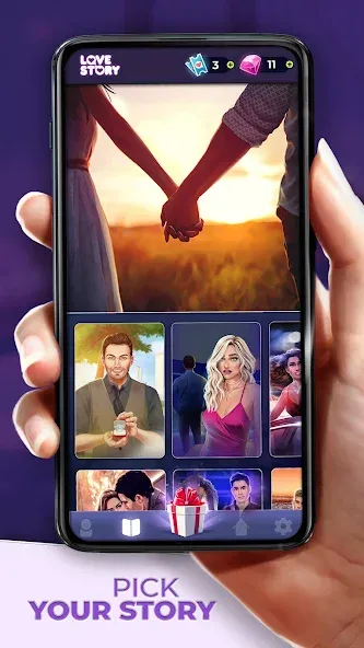 Love Story ® Romance Games — Мод: Много алмазов и билетов — скриншот 4 Love Story ® Romance Games — Мод: Много алмазов и билетов — скриншот 4